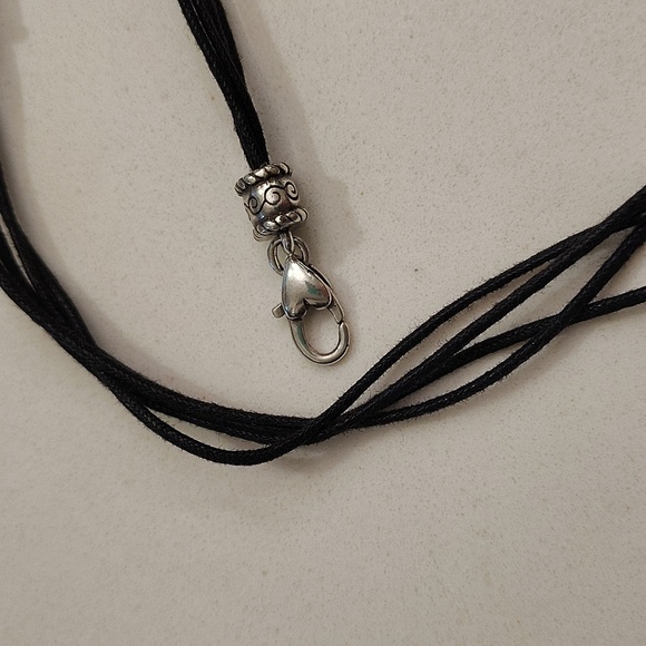 Brighton Heritage Heart Black Corded Pendant Necklace - Picture 5 of 8